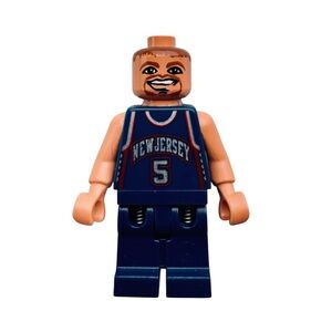 LEGO Sports Minifigure NBA Jason Kidd #5 New Jersey Nets
